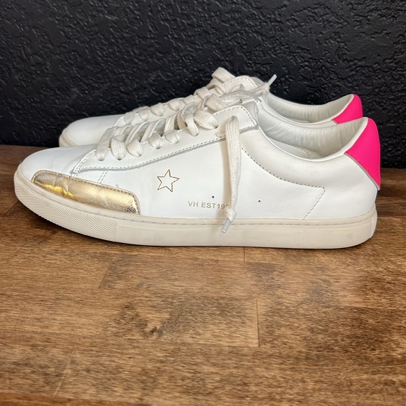 Vintage Havana Pink & white Sneakers Size 8 - Picture 3 of 6